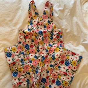 Mini Boden floral overalls